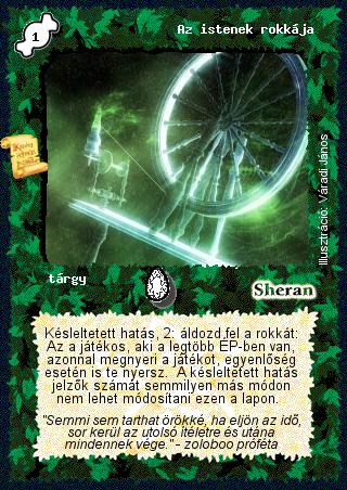 Kiadás: Zu'lit kincse
Gyakoriság: ultra ritka