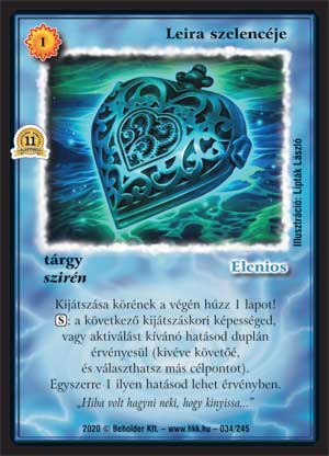 Kiadás: Alappakli, 11. kiadás
Gyakoriság: ritka